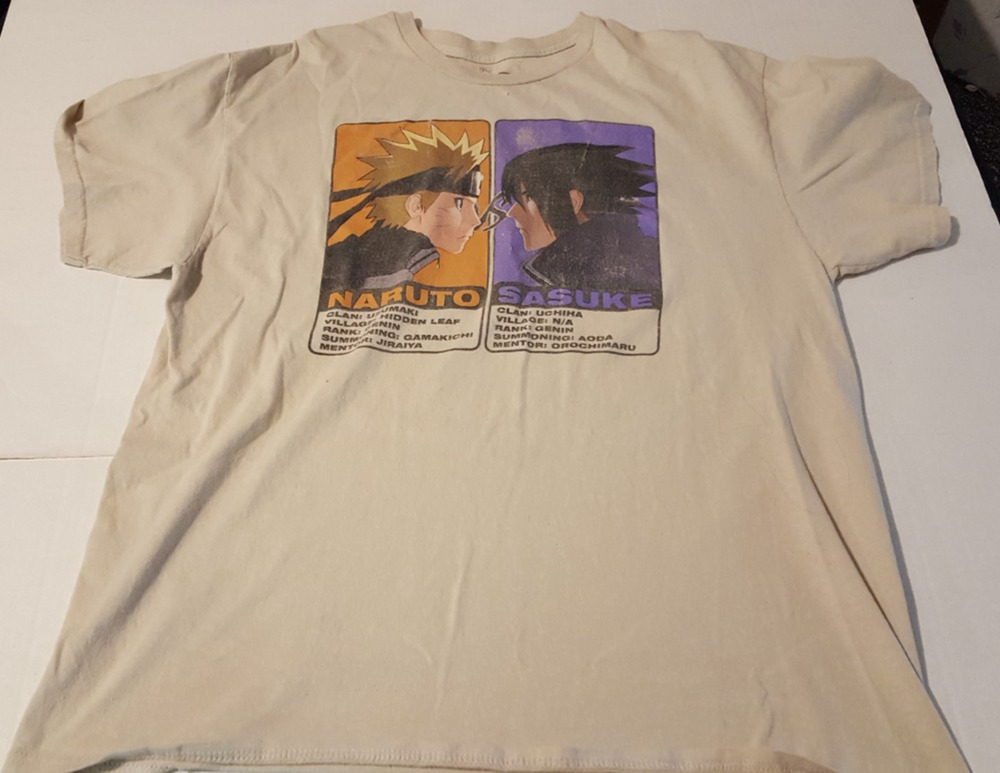 Ripple Junction Size XL Tan Naruto Shippuden Naruto Vs. Sasuke T-Shirt